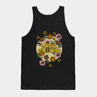 Animal Collective Name Personalized Flower Retro Floral 80s 90s Name Style Tank Top